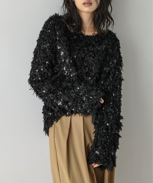 【La-gemme】 フェザースパンコールトップス La-gemme フェザースパンコールトップス レディース : ZOZOTOWN