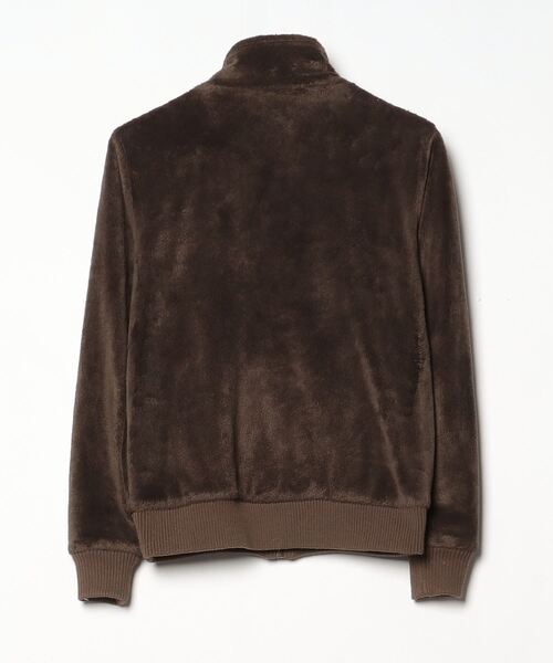 「BEAMS BOY」 刺繍ジップアップブルゾン - ブラウン レディース_画像2