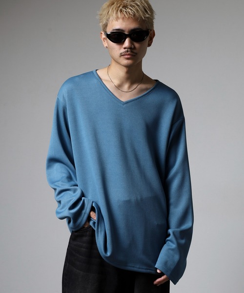revertical tシャツ 裾ドローコード付きVネックT メンズ レディース