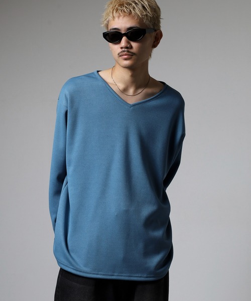 revertical tシャツ 裾ドローコード付きVネックT メンズ レディース