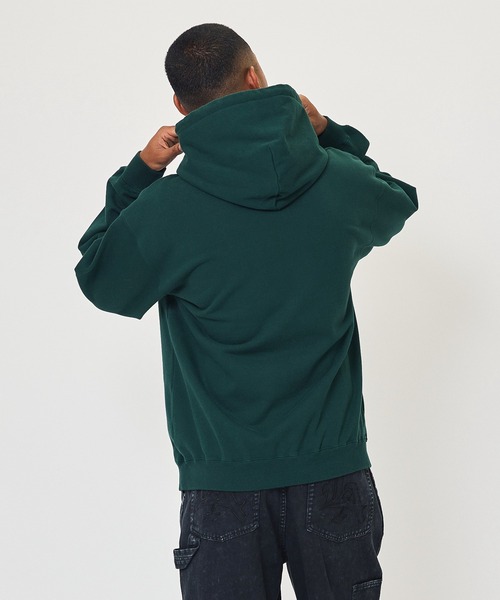 ハマタカ　新品タグ付き　X-LARGE　XLサイズ　ピグメント加工 パーカ エクストララージ☆ビッグロゴ ピグメント加工 ファイヤー パーカー XL