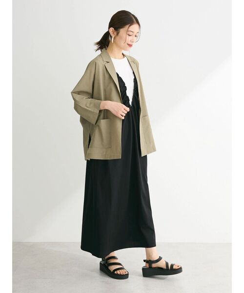 「Sugar spoon」 ノースリーブワンピース FREE チャコールグレー レディース_画像3