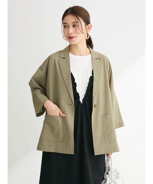 「Sugar spoon」 ノースリーブワンピース FREE チャコールグレー レディース_画像4