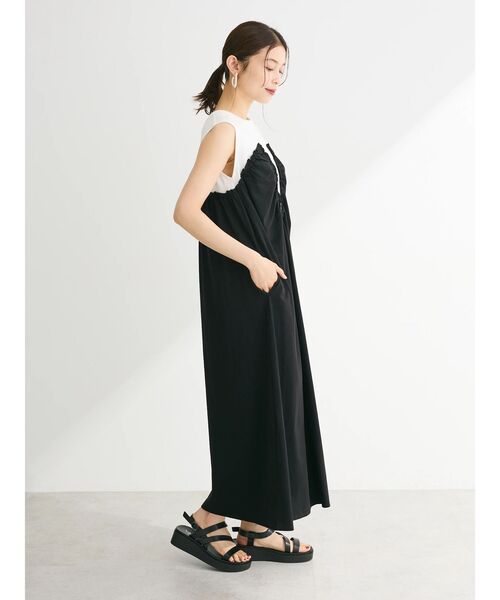 「Sugar spoon」 ノースリーブワンピース FREE チャコールグレー レディース_画像6