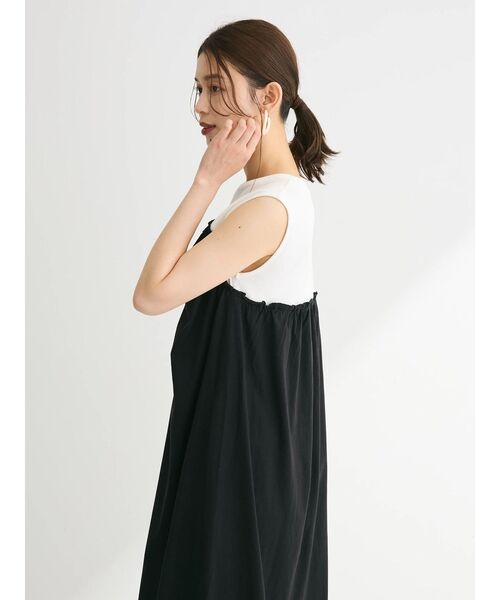 「Sugar spoon」 ノースリーブワンピース FREE チャコールグレー レディース_画像9