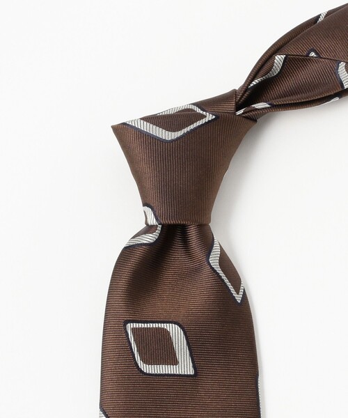 HOLLIDAY & BROWN × BEAMS F 極美品未使用に近いネクタイ BEAMS F（ビームスF） ネクタイ Holliday ＆ Brown / シルク スクエア