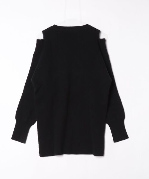 「6」 長袖ニット FREE ブラック レディース_画像2