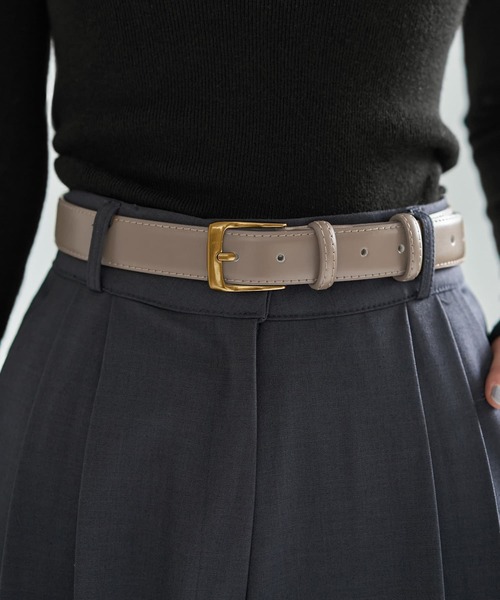 STYLE DELI（スタイルデリ） ベルト 「DELI by」ミニマルリアルレザー