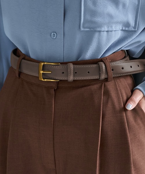 STYLE DELI（スタイルデリ） ベルト 「DELI by」ミニマルリアルレザー