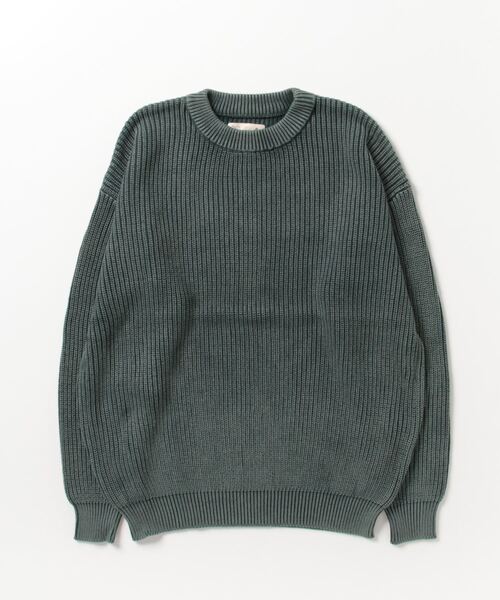 The DUFFER of ST.GEORGE」 長袖ニット MEDIUM ブルーグリーン メンズ 