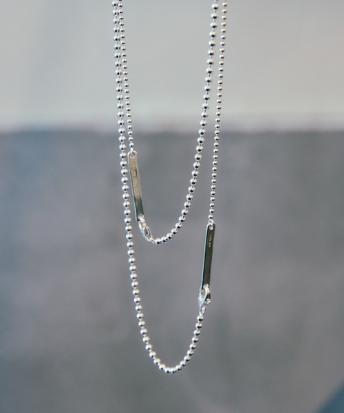 TEN. ネックレス SILVER925 ボールチェーンコンビネックレス 50cm