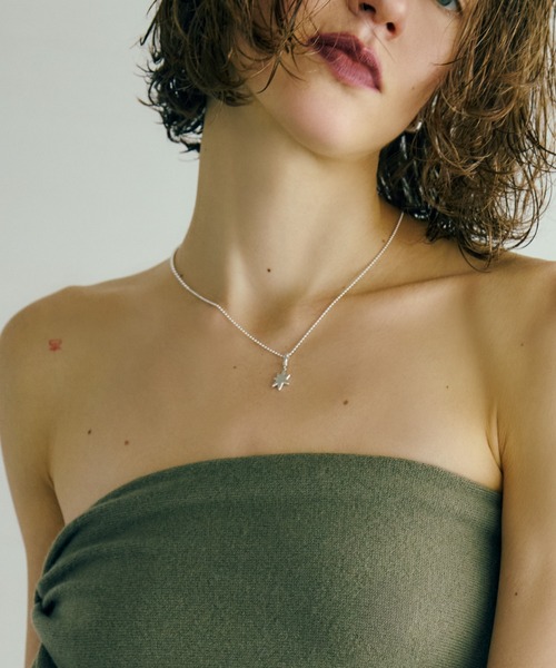 TEN. ネックレス SILVER925 ボールチェーンコンビネックレス 50cm