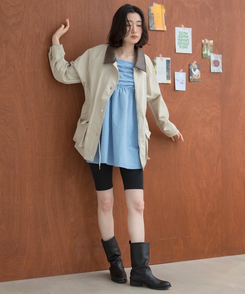 HEILIS（ヘイリス） カバーオール レザーカラーカバーオール 