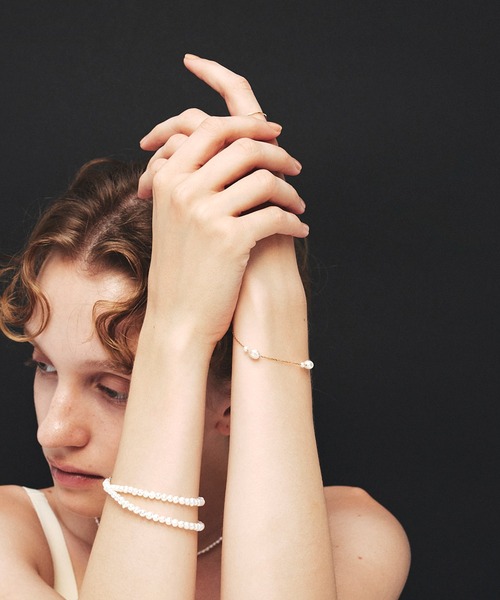 ブレスレット 「les bon bon」flotter pearl bracelet/フロテ パール ブレスレット BOB821 レディース