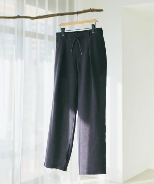 THE SHOP TK ワイドパンツ パンツ 「LINO FINE」リネンライク ワイド