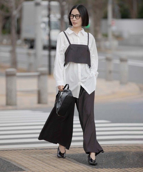 LEPSIM（レプシィム） ワイドパンツ パンツ 「オフィスライン