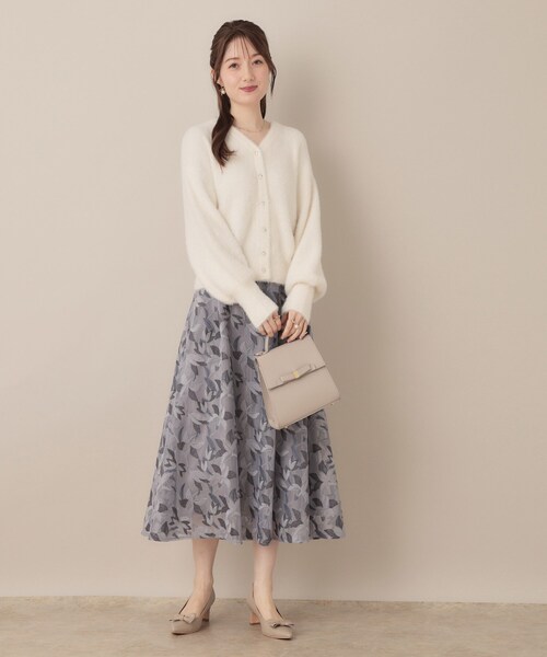 「couture brooch」 ニットカーディガン 36 ブラック レディース_画像2