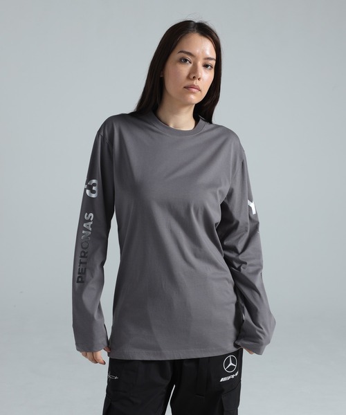 Y-3 tシャツ MERCEDES - AMG PETRONAS FORMULA 1 TEAM CHAOS LOGO LONG