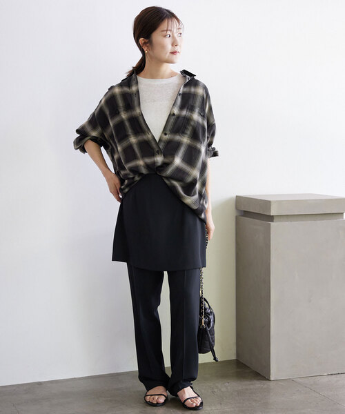 SLOBE IENA（スローブイエナ） 長袖シャツ FREE ブラック レディース