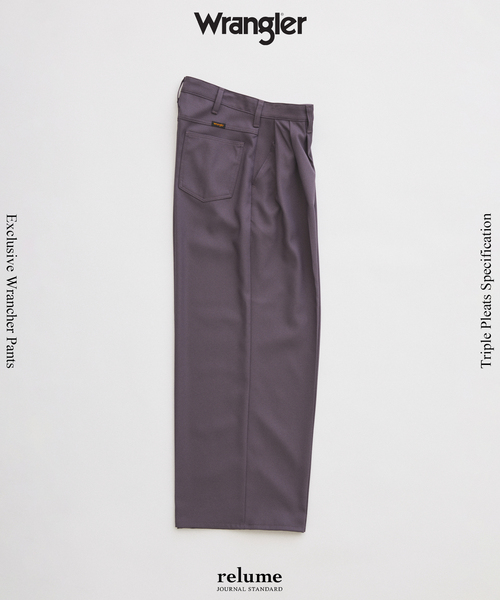 Wrangler（ラングラー） スラックス 別注 3タック ランチャー ドレス