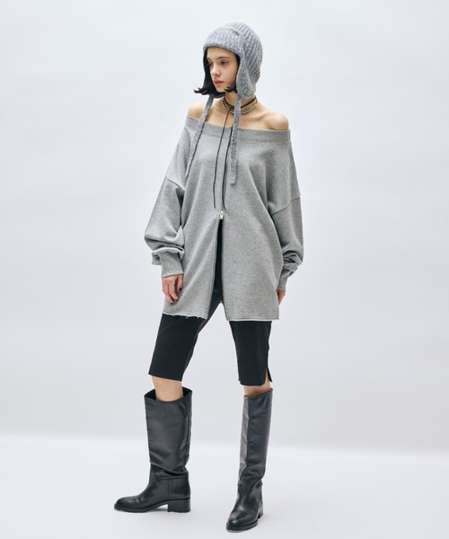 「AIC.」 ニットキャップ FREE ネイビー レディース_画像6