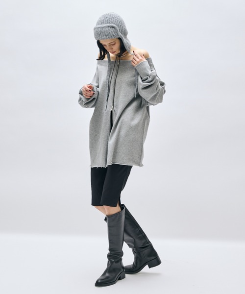 「AIC.」 ニットキャップ FREE ネイビー レディース_画像7