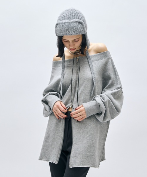 「AIC.」 ニットキャップ FREE ネイビー レディース_画像9