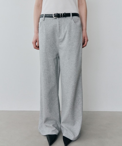 HANNE パンツ ローライズストレートジャージパンツ レディース