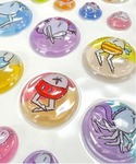 ステッカー たまごあしのぷっくりクリアシール ...の詳細画像1