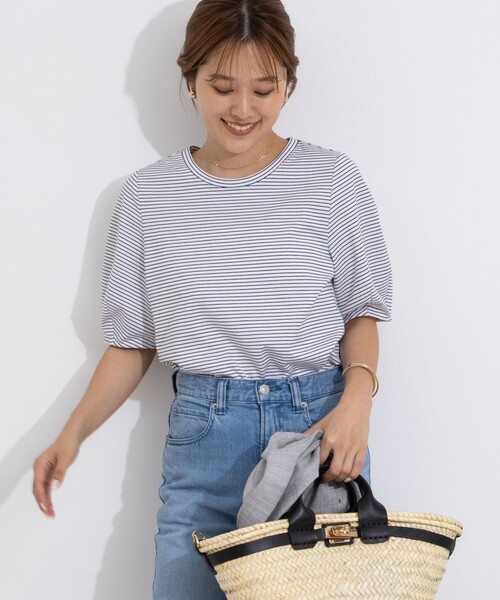 「NOLLEY'S」 半袖Tシャツ 36 チャコールグレー レディース_画像5
