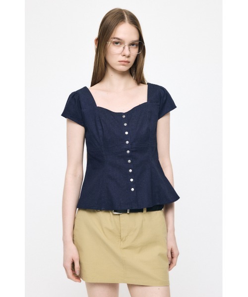 MOUSSY（マウジー） ブラウス シャツ BUTTON UP FITTED ブラウス 