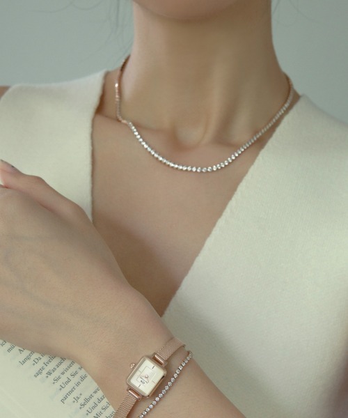 「Daniel Wellington」 ネックレス フリー シルバー レディース