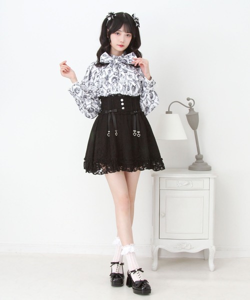 「DearMyLove」 長袖ブラウス LARGE ブラック レディース_画像9