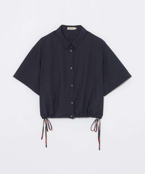 CB CRESTBRIDGE ブラウス シャツ 「Quiet checkシリーズ」クロップド