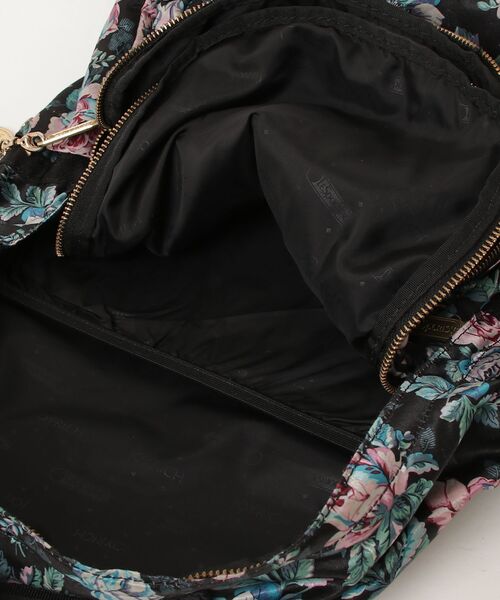 「JOYRICH」 花柄リュック「LeSPORTSACコラボ」 - ブラック レディース_画像4