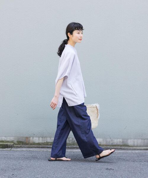 「かぐれ」 イージーパンツ FREE ネイビー レディース_画像5