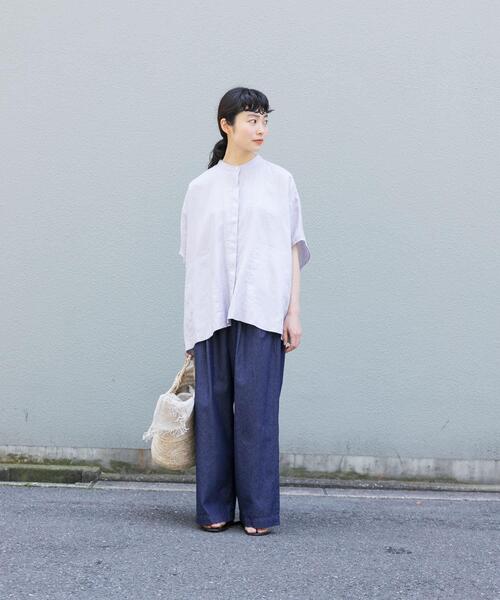 「かぐれ」 イージーパンツ FREE ネイビー レディース_画像7