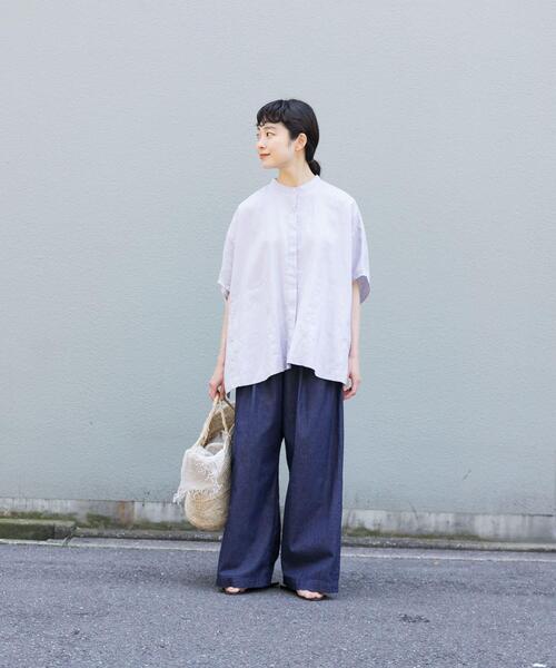 「かぐれ」 イージーパンツ FREE ネイビー レディース_画像8