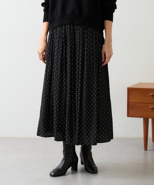 BEARDSLEY（ビアズリー） ワイドパンツ パンツ ドットシワシフォン