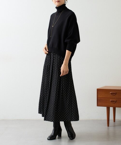 BEARDSLEY（ビアズリー） ワイドパンツ パンツ ドットシワシフォン