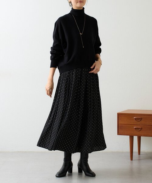 BEARDSLEY（ビアズリー） ワイドパンツ パンツ ドットシワシフォン