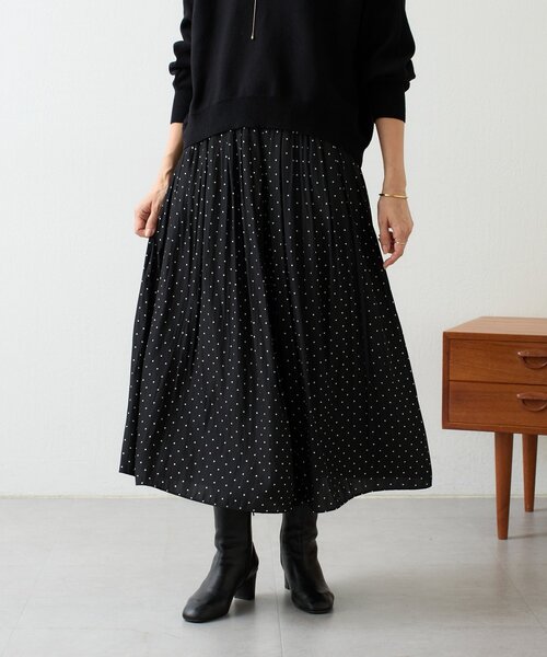 BEARDSLEY（ビアズリー） ワイドパンツ パンツ ドットシワシフォン
