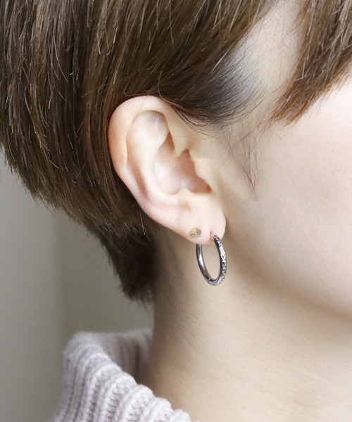 YArKA ピアス 「YArKA/ヤーカ」stainless series pilamid circle
