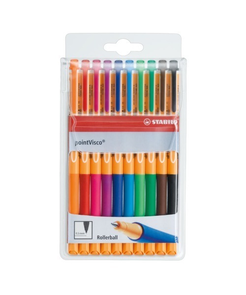 STABILO（スタビロ） ペン ポイントビスコ 10色セット ボールペン 水性