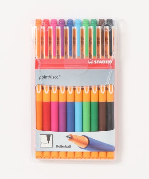 STABILO（スタビロ） ペン ポイントビスコ 10色セット ボールペン 水性