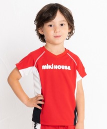 タグ付き　ミキハウス スポーツTシャツ 130 MIKI HOUSE tシャツ ロゴスポーツ半袖Tシャツ キッズ 子供服