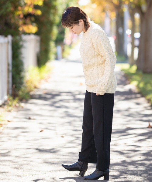 ニット セーター アラン模様 ウーステッドウールセーター レディース メンズ aran WOOLLEN MILLS ニット セーター アラン模様 ウーステッド