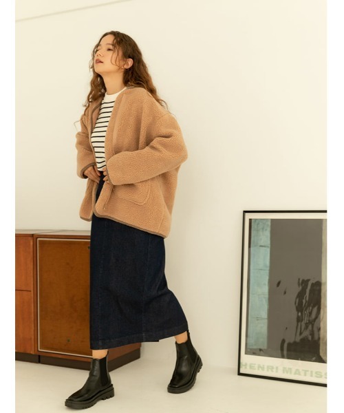 fifth ノーカラーショートボアコート : ZOZOTOWN Yahoo!店