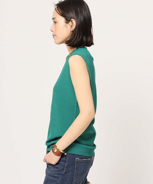 【新品】定価22,000円　AP STUDIO　プレーンニットノースリーブ セール】プレーンニットノースリーブ（ニット/セーター）｜AP
