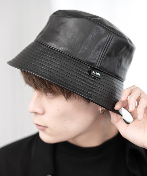 KLON（クローン） 帽子 ハット メンズ KLON VEGAN LEATHER BUCKET HAT
